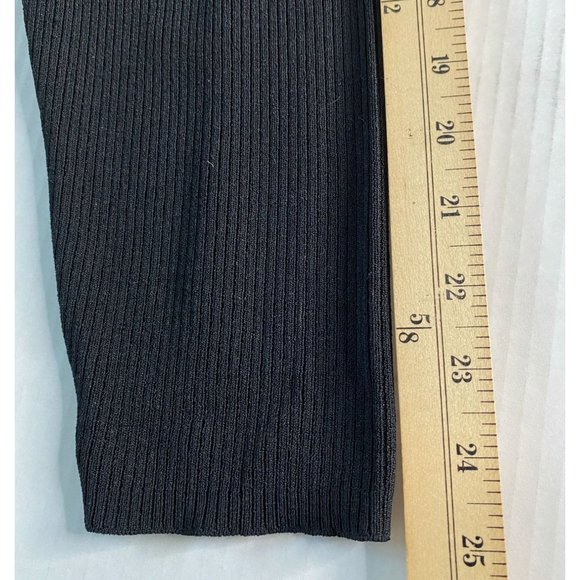 Linda Matthews Woman 3X Black Twin Set Top & Cardigan Sweater Knit Crochet Trim - Picture 10 of 16